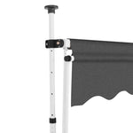 Manual Retractable Awning 200 cm Anthracite