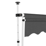Manual Retractable Awning 250 cm Anthracite