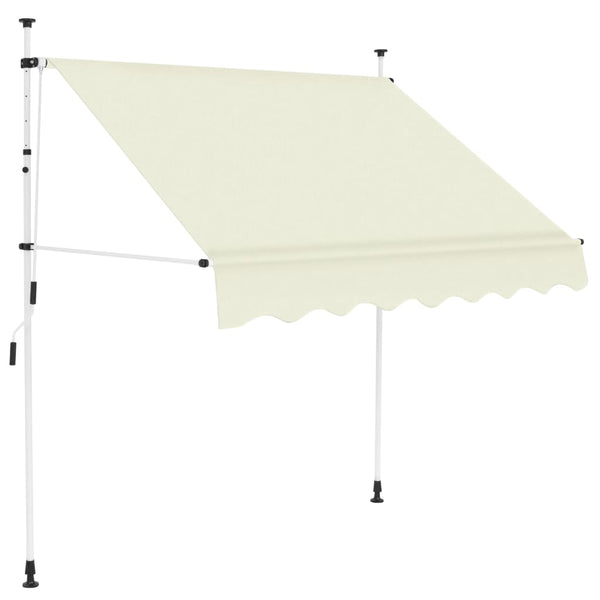  Manual Retractable Awning 200 cm Cream