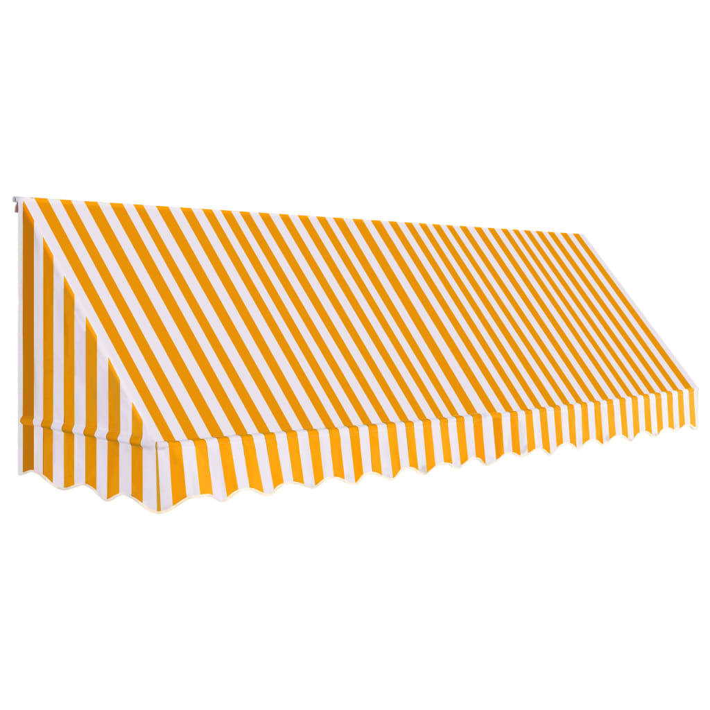 Bistro Awning Orange and White L