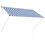 Retractable Awning Blue and White M