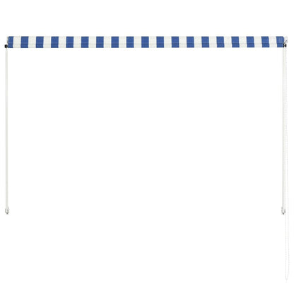 Retractable Awning Blue and White M