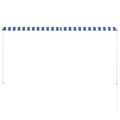 Retractable Awning Blue and White L