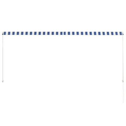 Retractable Awning Blue and White XL