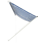 Retractable Awning Blue and White XXL