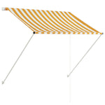 Retractable Awning Yellow and White S