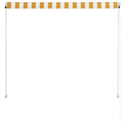 Retractable Awning Yellow and White S