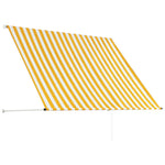 Retractable Awning Yellow and White M