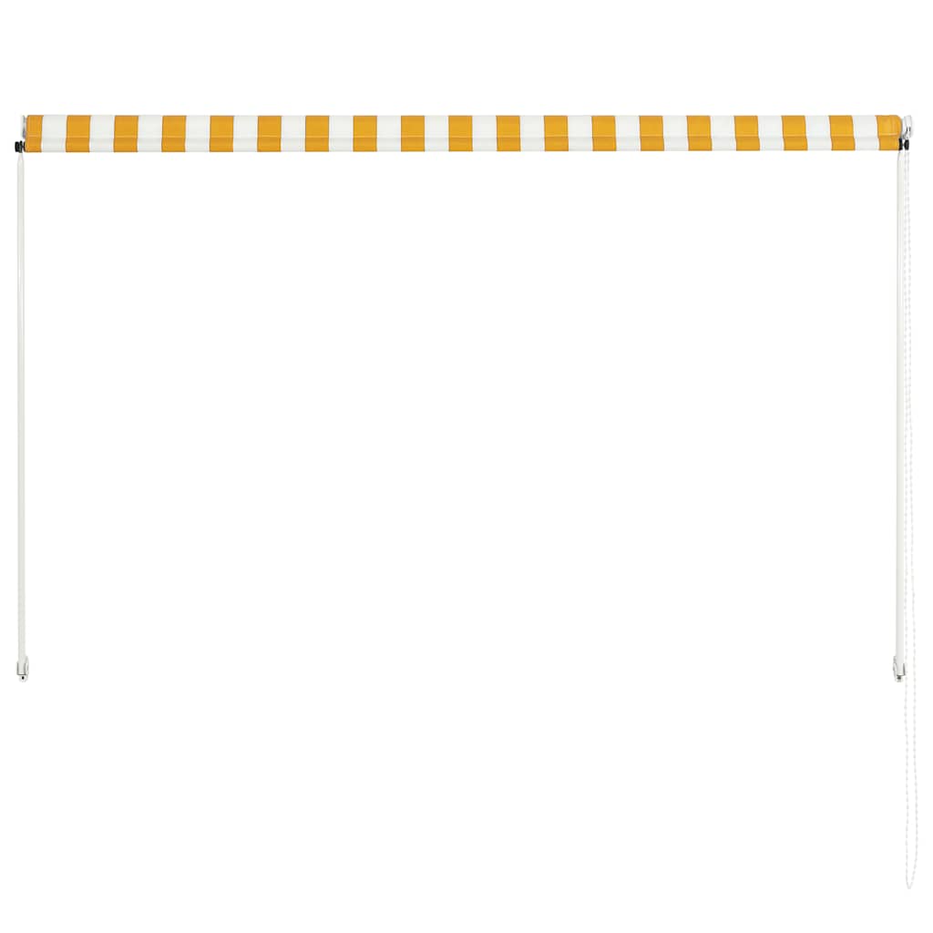 Retractable Awning Yellow and White M