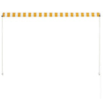 Retractable Awning Yellow and White M