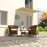 Retractable Awning Yellow and White M