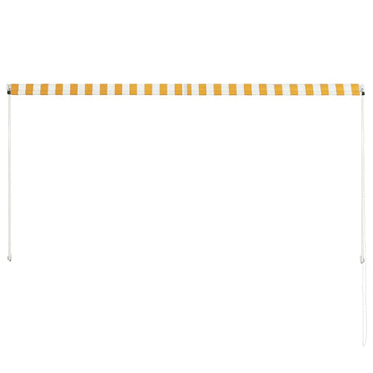 Retractable Awning Yellow and White L