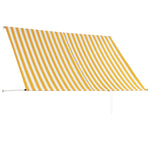 Retractable Awning Yellow and White L