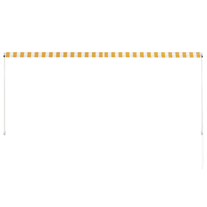 Retractable Awning Yellow and White XL