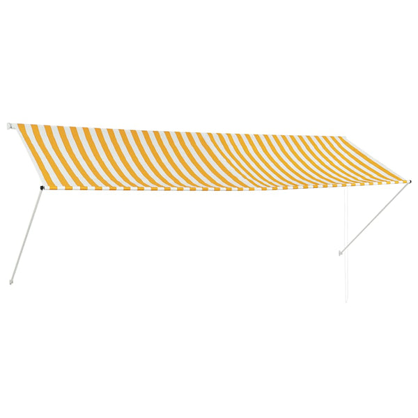  Retractable Awning Yellow and White XXL