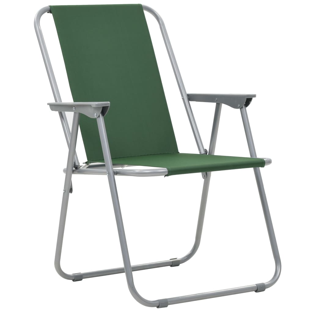 Folding Camping Chairs 2 pcs - Green