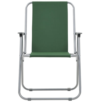 Folding Camping Chairs 2 pcs - Green