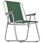 Folding Camping Chairs 2 pcs - Green