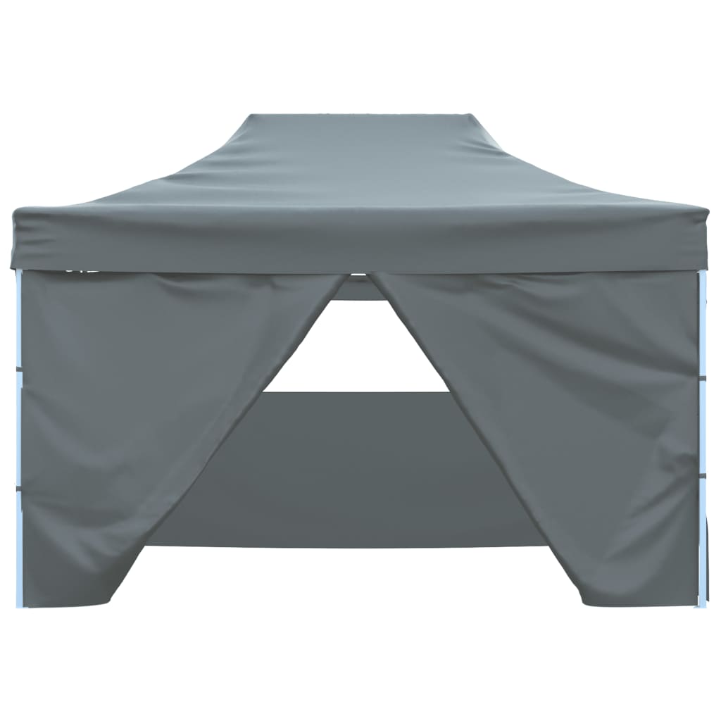 Foldable Tent Pop-Up with 4 Side Walls Anthracite
