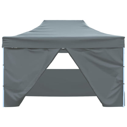 Foldable Tent Pop-Up with 4 Side Walls Anthracite