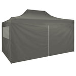 Foldable Tent Pop-Up with 4 Side Walls Anthracite