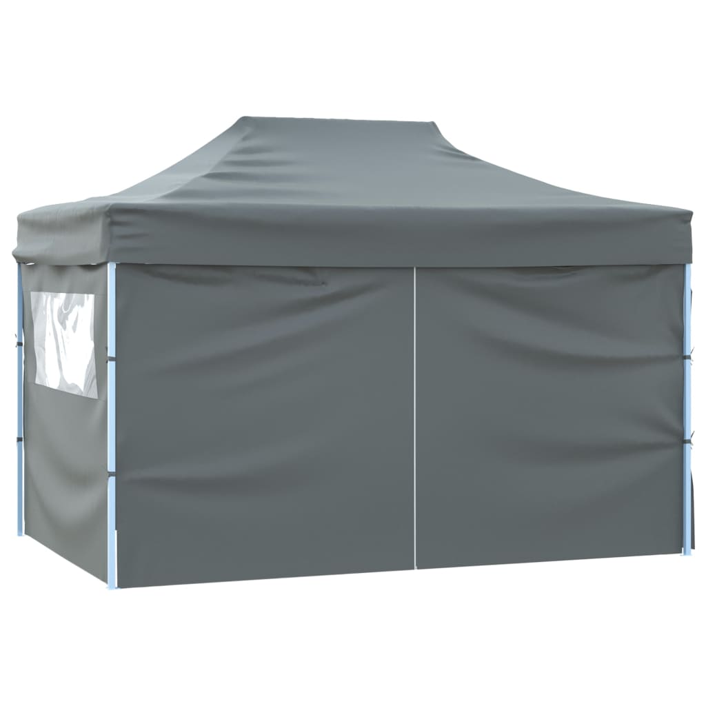 Foldable Tent Pop-Up with 4 Side Walls Anthracite