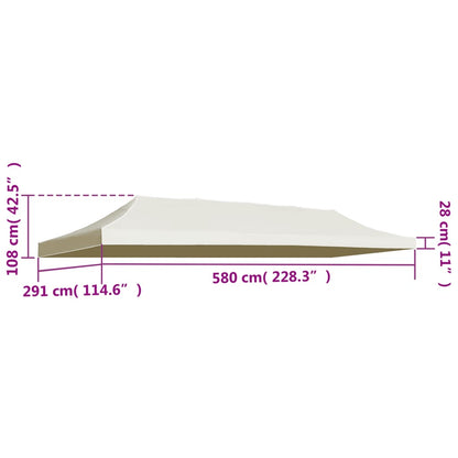 Party Tent Roof  - Cream