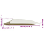 Party Tent Roof  - Cream