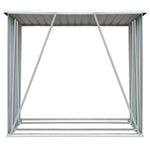 Garden Log Storage Shed Galvanised Steel