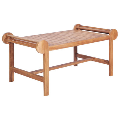Coffee Table Solid Teak - 100×50×45cm