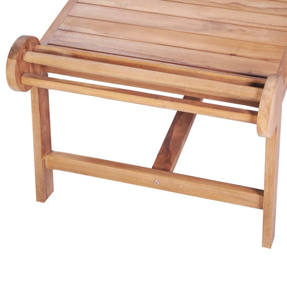 Coffee Table Solid Teak - 100×50×45cm