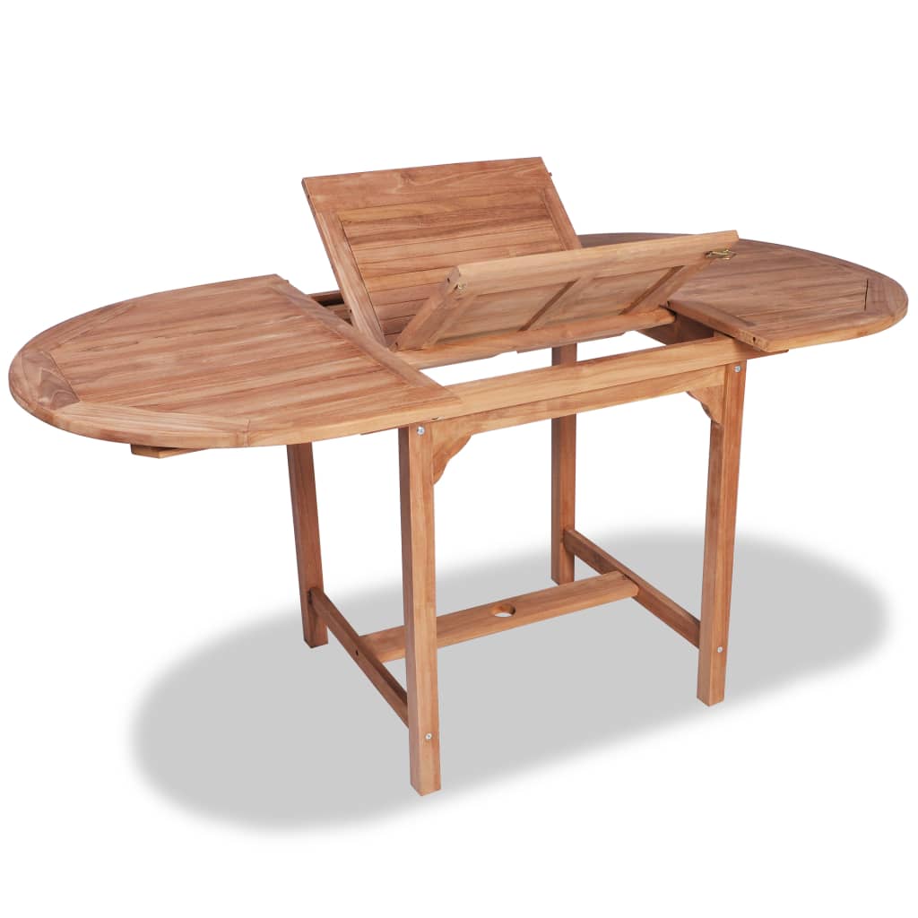 7 Piece Outdoor Dining Set Solid Teak Wood