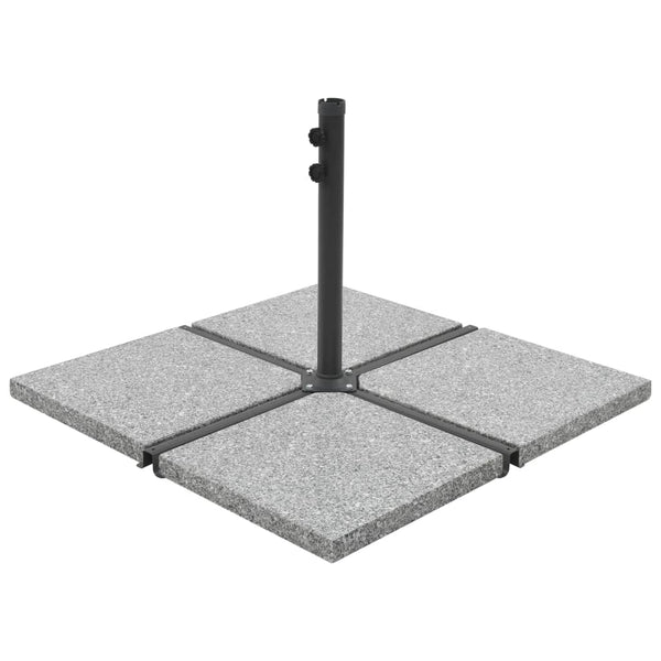  Umbrella Weight Plate Granite 25 kg Square Grey