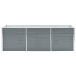 Garden Planter Galvanised Steel  Grey