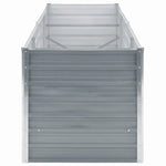 Garden Planter Galvanised Steel  Grey