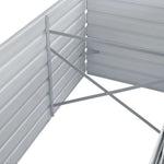 Garden Planter Galvanised Steel  Grey