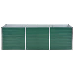 Garden Planter Galvanised Steel  Green