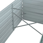 Garden Planter Galvanised Steel  Green