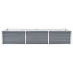 Garden Planter Galvanised Steel - Grey