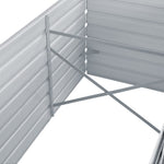Garden Planter Galvanised Steel - Grey