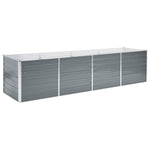 Garden Planter Galvanised Steel,  Grey