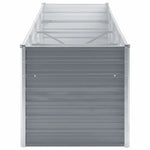 Garden Planter Galvanised Steel,  Grey