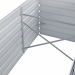 Garden Planter Galvanised Steel,  Grey