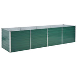 Garden Planter Galvanised Steel / Green