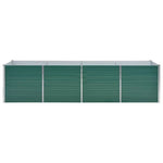 Garden Planter Galvanised Steel / Green