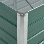 Garden Planter Galvanised Steel / Green