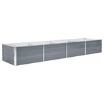 Galvanised Steel Raised Garden Bed 320x80cm | HomeAndLiving