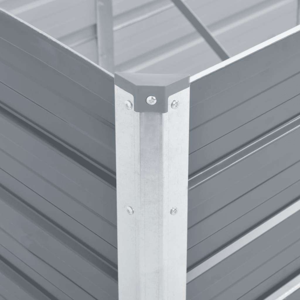 Galvanised Steel Raised Garden Bed 320x80cm | HomeAndLiving