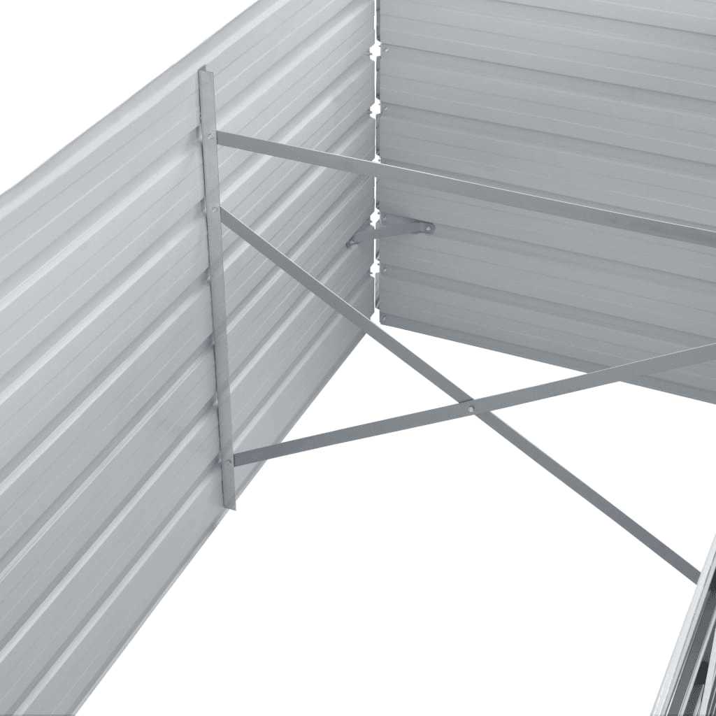 Galvanised Steel Raised Garden Bed 320x80cm | HomeAndLiving