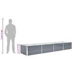 Galvanised Steel Raised Garden Bed 320x80cm | HomeAndLiving